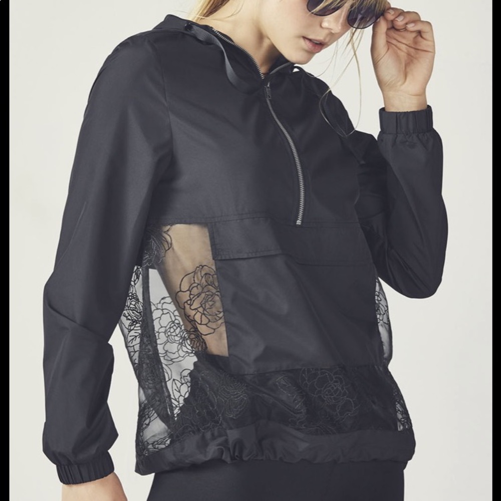 Fabletics Floral Mesh Pullover - image 1